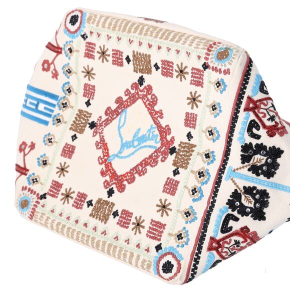 Christian Louboutin Greekaba Small Canvas Tote Bag Shoulder Bag - Picture 5 of 8